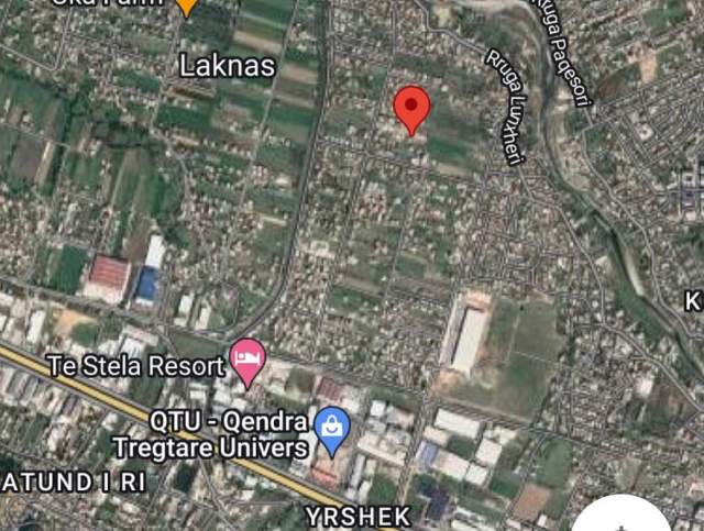 Tirane, shes toke 1.600 m² Mbrapa QTU-se 65 Euro/m2