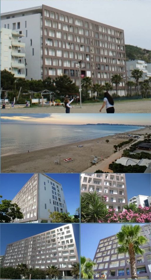 Shkembi Kavajes, shes apartament 1+1+Ballkon Kati 8, 60 m²  (Shes Apartment 10m large nga deti 1+1 ke shkembi kavajes plazh)