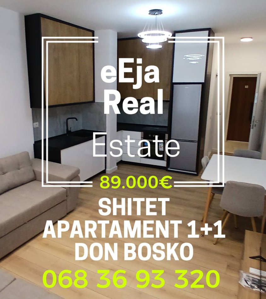 Tirane, shitet apartament 1+1+Ballkon Kati 7, 53 m² 89.000 € (Don bosko)
