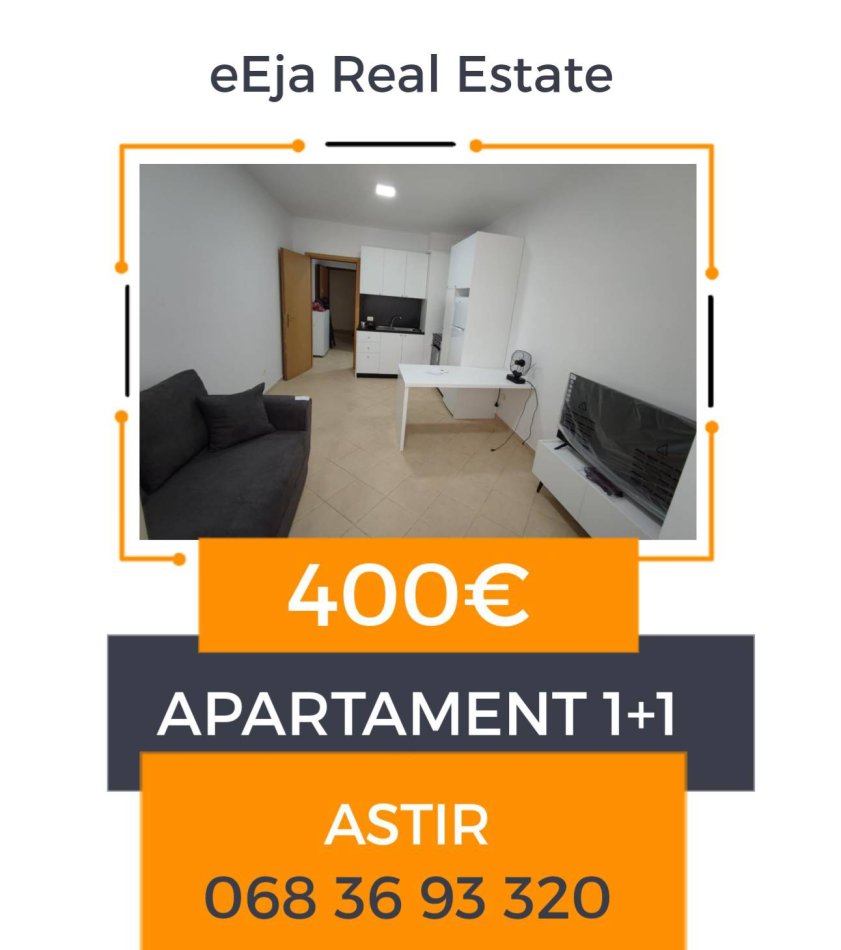 Tirane, jepet me qera apartament 1+1+Ballkon Kati 4, 65 m² 390 € (Intesa San paolo)