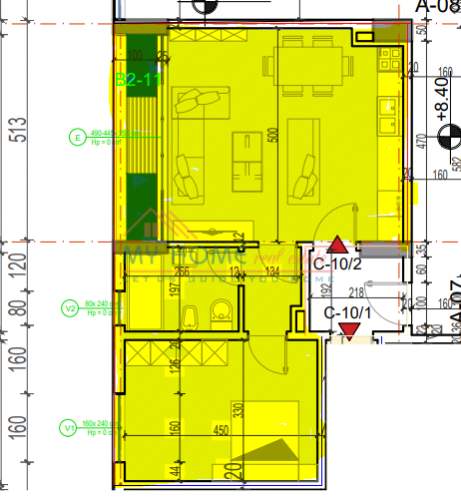 Tirane, shes apartament 1+1+BLK Kati 2, 75 m² 97.000 Euro (Rruga Xhanfize Keko)
