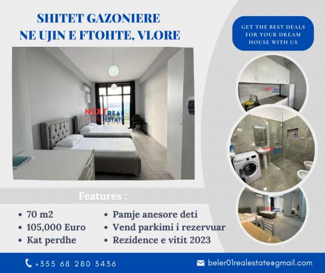 Lungomare, ofert garsonier 1+1 Kati 0, 70 m² 105.000 Euro (Uje i Ftohte)