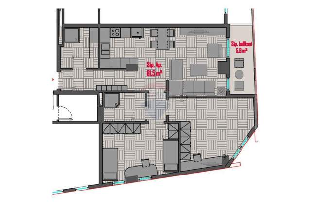 Tirane, jepet me qera ambjent biznesi Kati 2, 97 m² 450 Euro (Rr. e Dibres te spitali Amerikan 2)