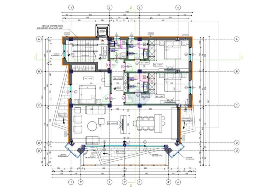 Tirane, jepet me qera Vile Kati 4, 718 m² 6,000 € (prane Komunes se Parisit)