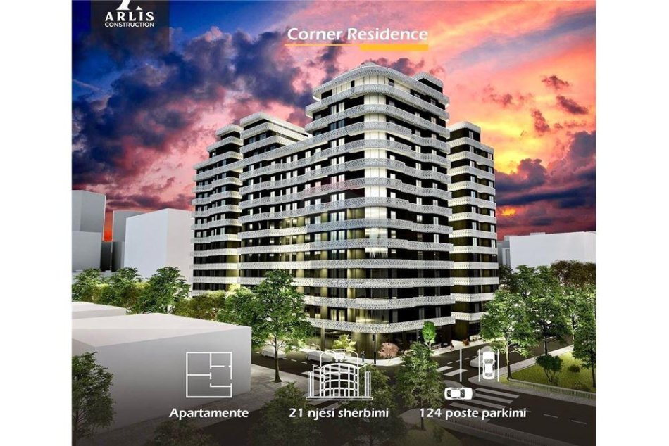 Tirane, shitet apartament 1+1 Kati 10, 78 m² 150.000 € (Muhedin Llagani)