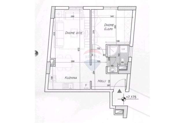 Tirane, shitet apartament 1+1+A Kati 3, 50 m² 110.000 Euro (Rr. e Dibres)