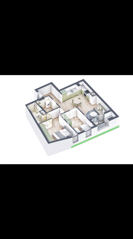 Tirane, jepet me qera apartament 2+1 Kati 4, 95 m² 450 € (Ali Demi /Kompleksi Kaimi)