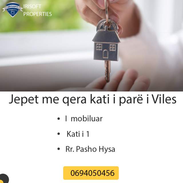 Tirane, jepet me qera Vile 2+1 Kati 1, 102 m² 27.000 Leke (Pasho Hysa)
