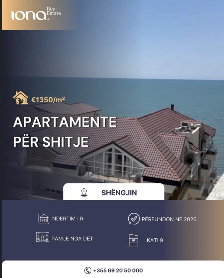 Shengjin, shiten apartamente ,