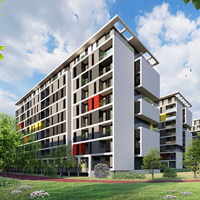 Tirane, jepet me qera apartament 2+1 + garazh, Kati 0, 89 m² 75.650 € (Kompleksi Rezidencial "Univers City")