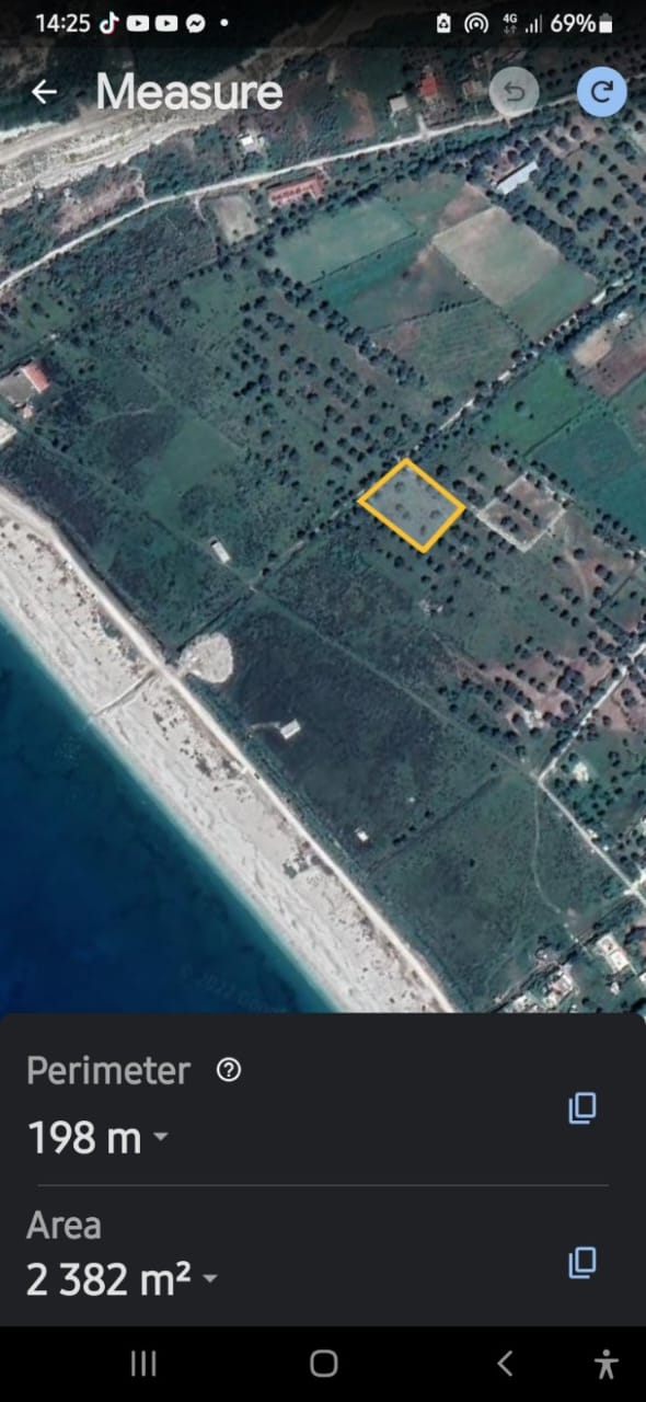 Himare, shes truall ne bregdet 1.000 m² 119.000 Euro (Borsh)