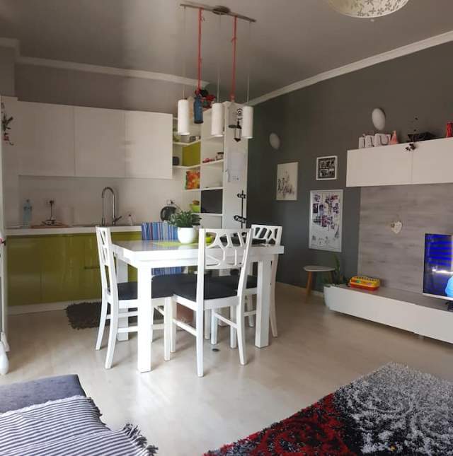 Apartament 1+1 ne shitje, Don Bosko, prane kompleksit Vizion Plus ne Tirane✔️  🏢Pallat me ashensor, kati i V i nje pallati prej 10- kate (sh)