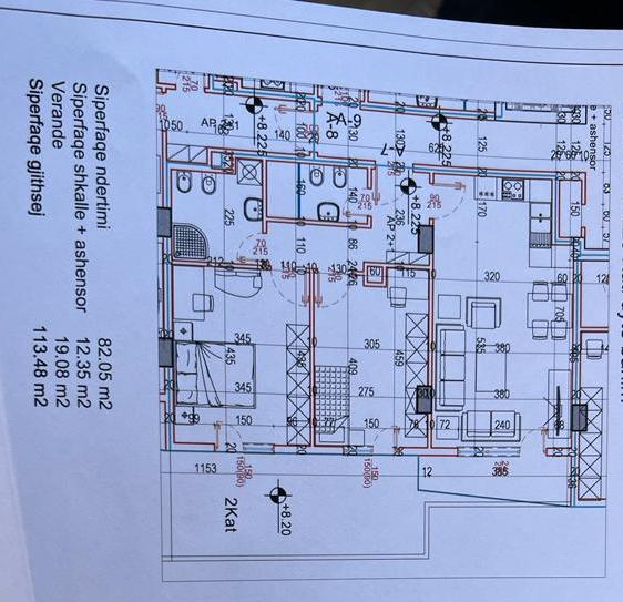 Tirane, shitet apartament 2+1+BLK Kati 2, 113 m² 180.000 Euro (Pazari i Ri)