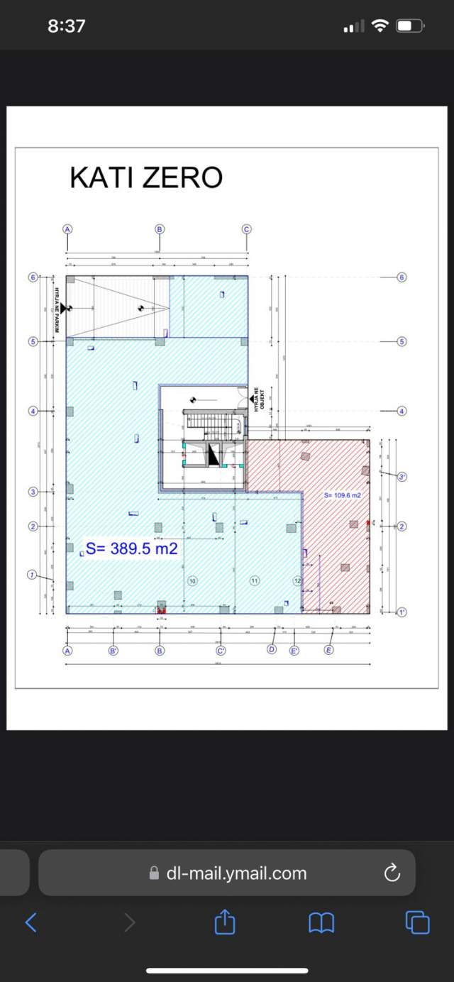 Tirane, shitet ambjent biznesi Kati 0, 390 m² 1.400.000 Euro (Rruga Aleksander Moisiu)