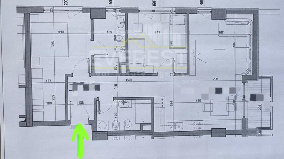 Tirane, shitet apartament 2+1+2 Ndertim i Vitit 2024. Sip 98 m². Cmimi 186.000 € ( Ish Fusha Aviacionit, Rruga e Dafinave)