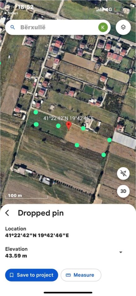 Tirane, shitet toke , 8.500 m² sipërfaqe me 60 euro/m2 (LAKNAS-KAMEZ)