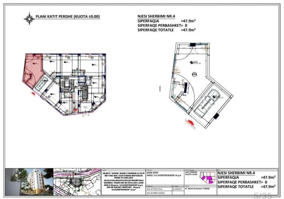 Tirane, shes apartament 2+1+Ballkon Kati 6, (SHKOLLA E BALETIT)