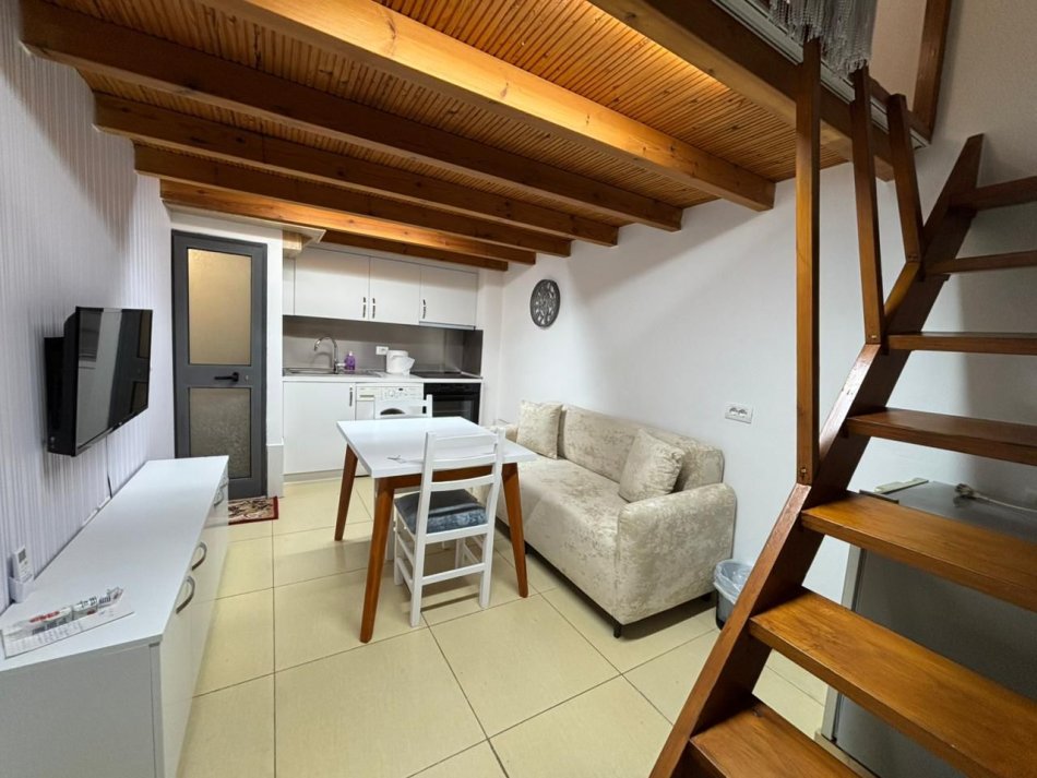 Tirane, jepet me qera apartament duplex 1+1 Kati 1, 28 m² 300 € (Rruga Teodor Keko)
