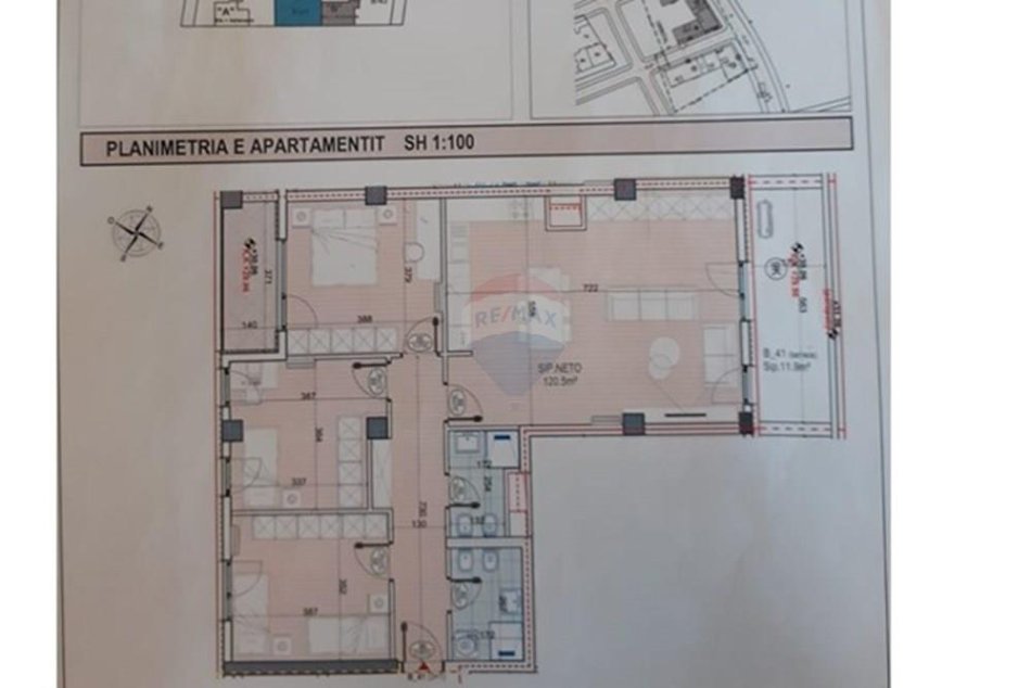 Tirane, shitet apartament 3+1+Ballkon Kati 9, 136 m² 235.000 € (Bulevardi i ri)