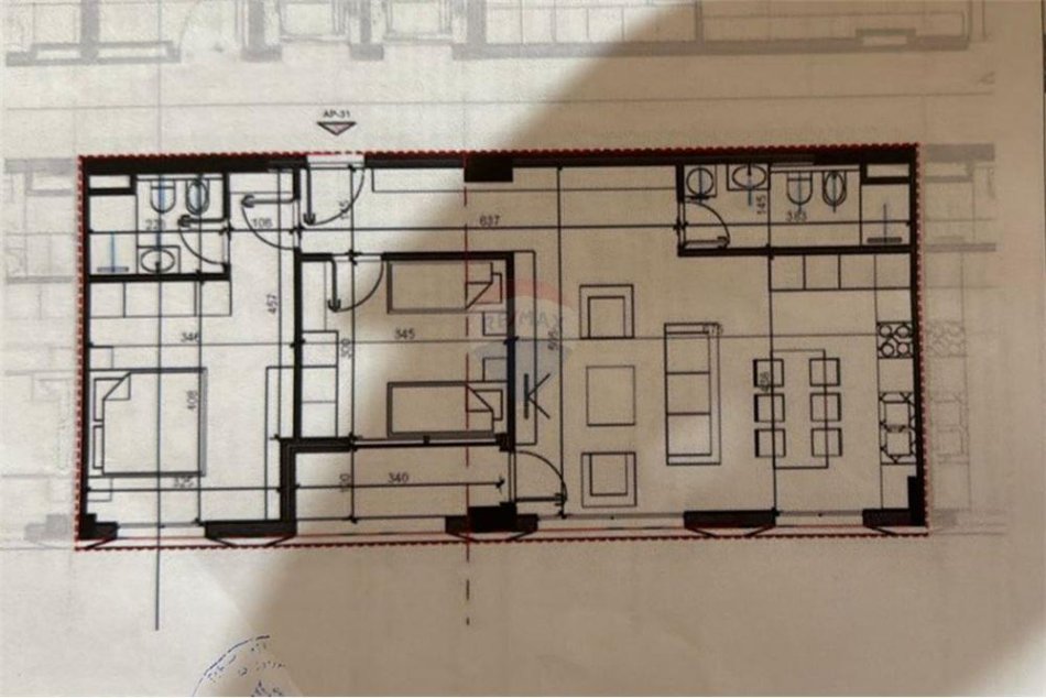 Tirane, shitet apartament 2+1 Kati 5, 104 m² 140.002 € (Jordan Misja)