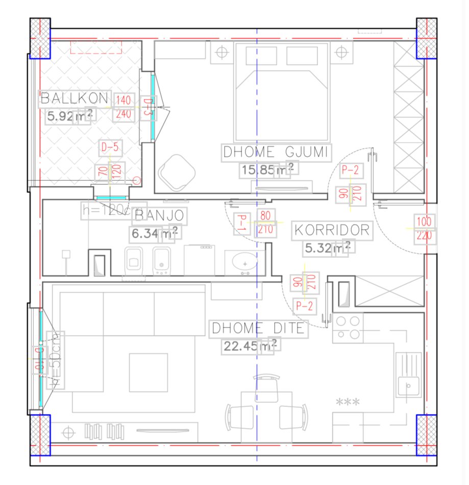 Tirane, shitet apartament 1+1 Kati 7, 65 m² 104,000 € (Mbrapa globe)
