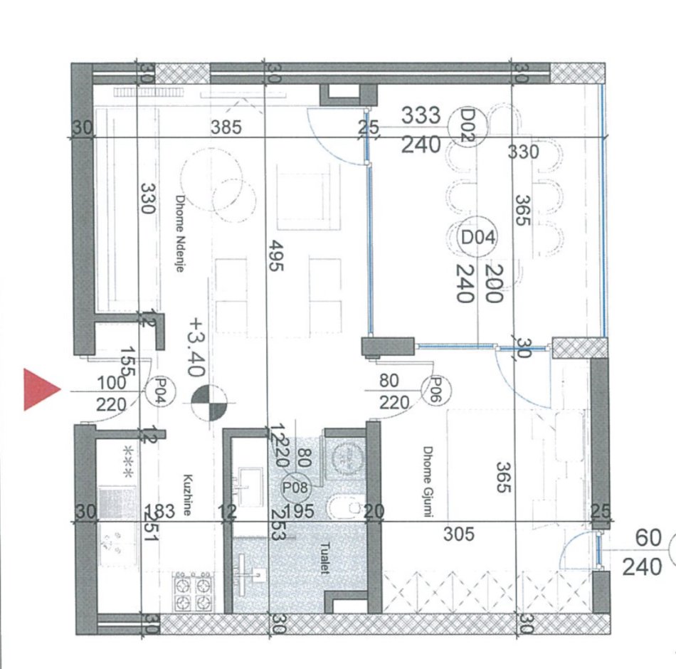 Durres, shitet apartament 1+1 Kati 2, 70 m² 155.000 € (Hamallaj)