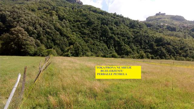 Shitet Toke, 3'250m², 90 euro/m², diskutueshëm, Mullet, rruga e vjetër Tiranë-Elbasan, km 10-të, buzë lumit Erzen