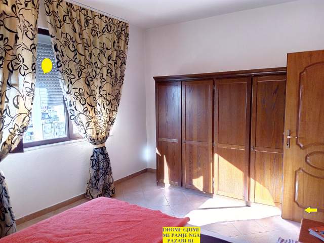 Shitet Apartament 3+1+1+blk+2-tualete, pallat ri, kati 9, Sip.140m²,Cmimi 255'000€, rr.Vllazen Huta / R.Bodinaku, segmenti rr.H.Tahsim - rr.Tefta.T.Koço prane Pazarit Ri e Min.Jashtme