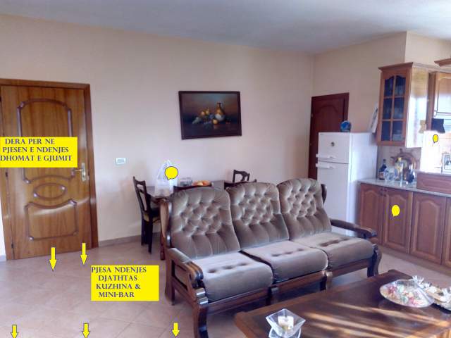 Shitet Apartament 3+1+1+blk+2-tualete, pallat ri, kati 9, Sip.140m²,Cmimi 255'000€, rr.Vllazen Huta / R.Bodinaku, segmenti rr.H.Tahsim - rr.Tefta.T.Koço prane Pazarit Ri e Min.Jashtme