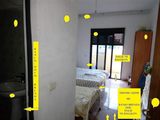 Golem-Plazh, Shitet  Apartament, 2+1,me 2-banjo, ballkon, siperfaqe 74m² neto, kat.2, Cmim  105'000€, largësia nga deti 350m / 5-min nga kompleksi V.Murrizi. Golem Kavaje