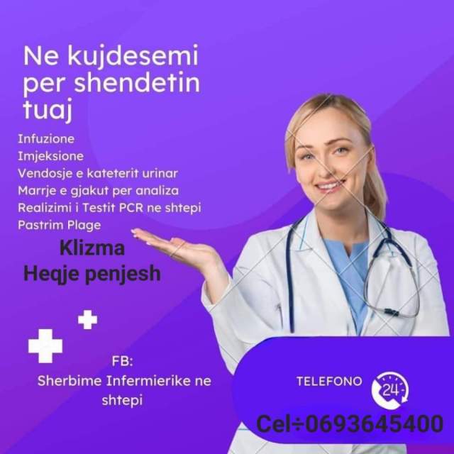 Tirane, - Infermier ne shtepi