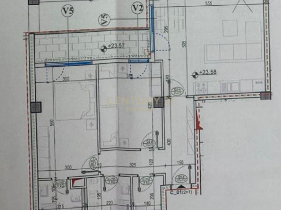Tirane, shitet apartament 2+1 Kati 7, 103 m² 187.000 € (Bulevardi i Ri)