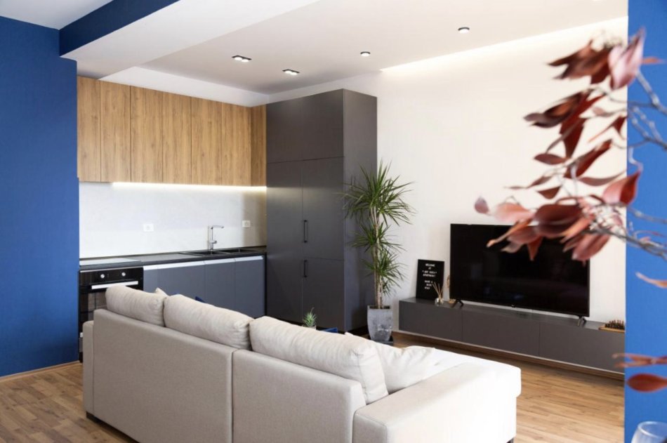 Tirane, jepet me qera apartament 1+1+Ballkon Kati 7, 60 m² 500 € (Kompleksi Mangalem21, Ali Dem)