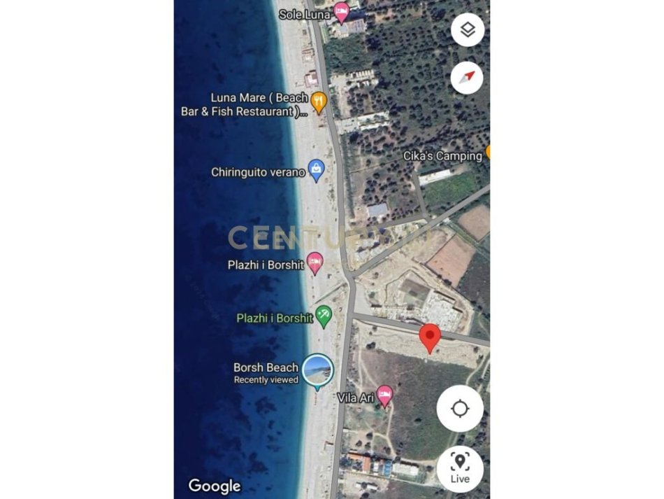 Sarande, shitet truall ne bregdet , 1.019 m² 123.000 € (Borsh Sarandë)