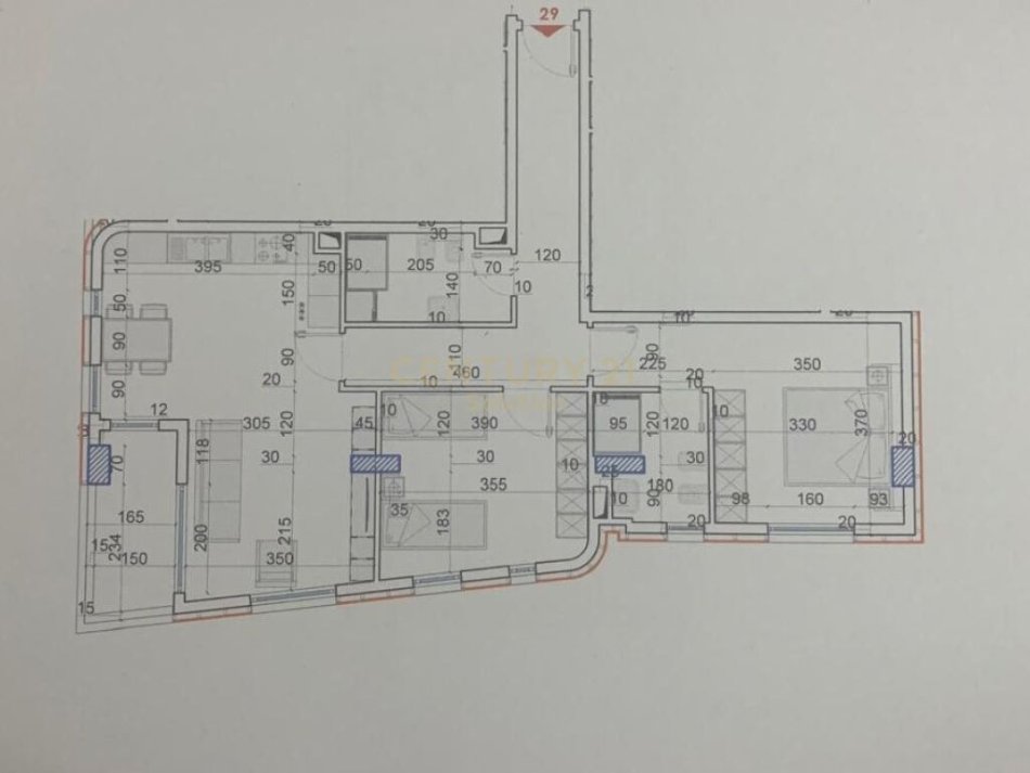 Tirane, shes apartament 2+1+Aneks+Ballkon Kati 6, 113 m² 158.000 € (Oasis Residece)