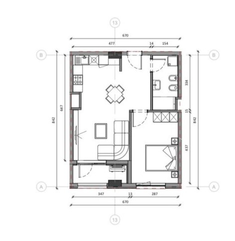 Tirane, shitet apartament 1+1 Kati 2, 64 m² 85.000 € (ali demi)
