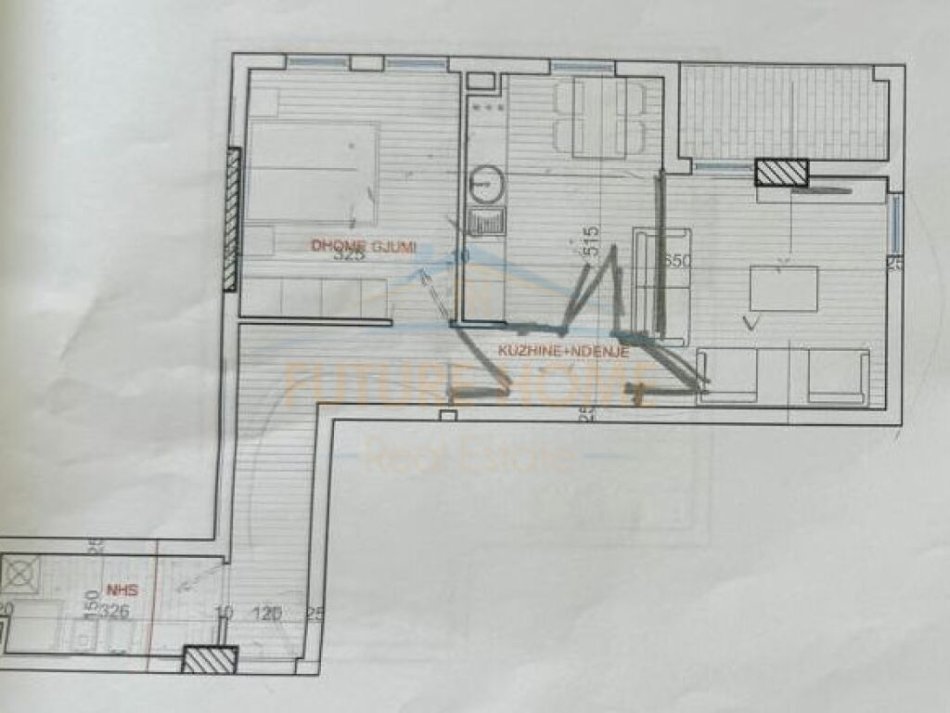Tirane, shitet apartament 2+1+Ballkon, Kati 4, 79 m2 118500 € (Rruga xhanfize keko)