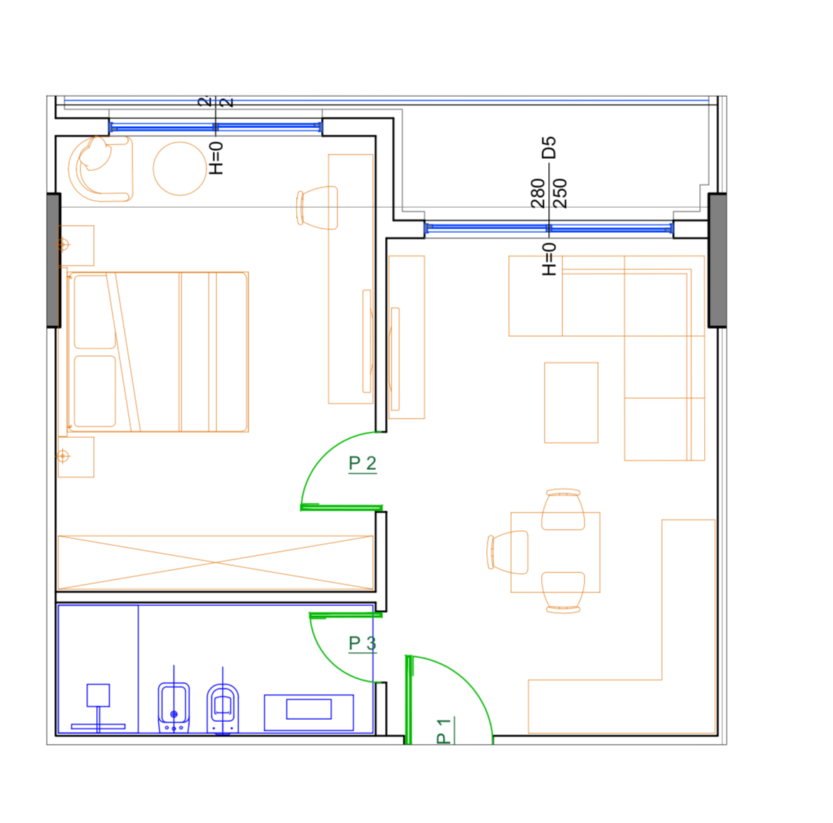 OKAZION... APARTAMENT 1+1 NE GOLEM