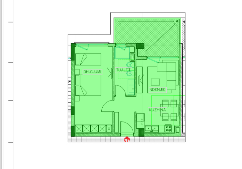 Himar, Shitet Apartament 1+1, Pran Detit Potam
