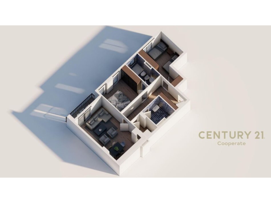 Tirane, shitet apartament 1+1 Kati 3, 63 m² 59.500 € (Shitet Apartament Ekskluziv në Ringside Residences, Pranë Bulevardit të Ri, Paskuqan)