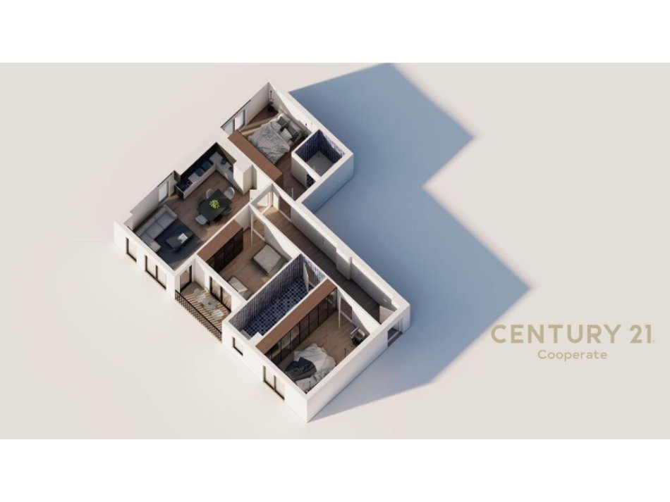 Tirane, shitet apartament 1+1 Kati 3, 63 m² 59.500 € (Shitet Apartament Ekskluziv në Ringside Residences, Pranë Bulevardit të Ri, Paskuqan)