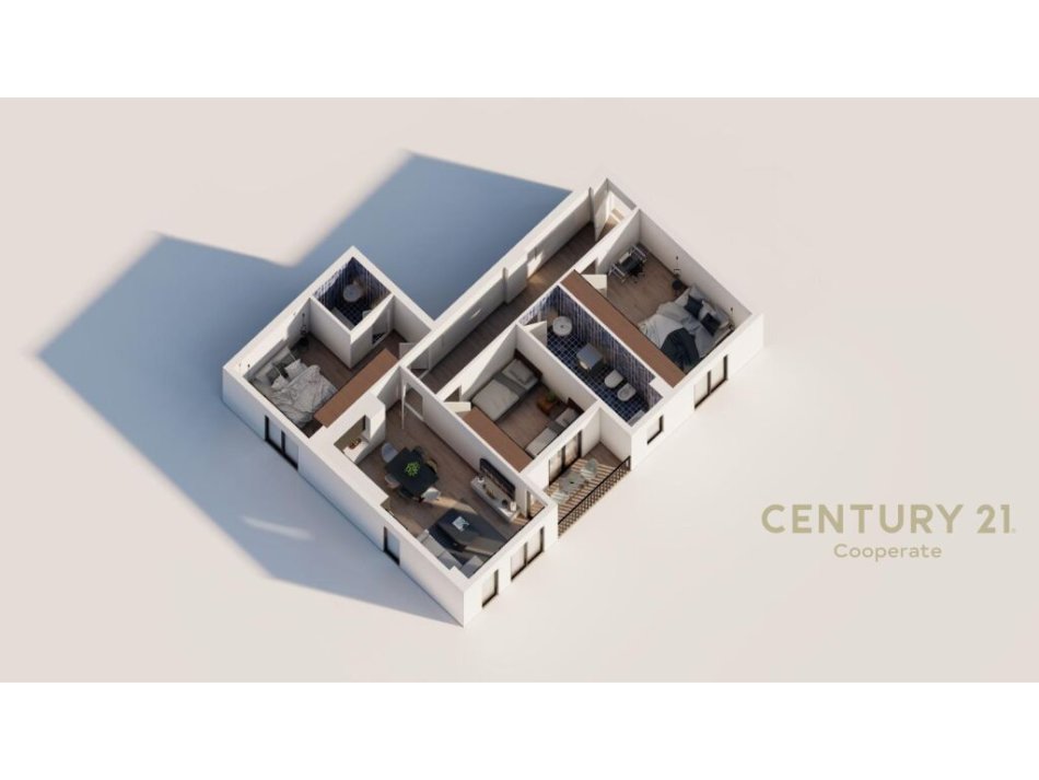 Tirane, shitet apartament 1+1 Kati 3, 63 m² 59.500 € (Shitet Apartament Ekskluziv në Ringside Residences, Pranë Bulevardit të Ri, Paskuqan)