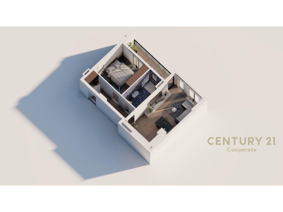 Tirane, shitet apartament 1+1 Kati 3, 63 m² 59.500 € (Shitet Apartament Ekskluziv në Ringside Residences, Pranë Bulevardit të Ri, Paskuqan)