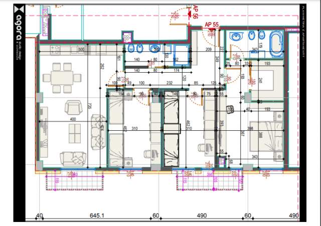 Tirane, shitet apartament 3+1+BLK Kati 5, 150 m² 300.200 Euro (Rruga E Kosovareve)