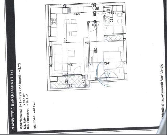 Tirane, shes apartament 2+1+BLK Kati 2, 88 m² 1.050 Euro/m2 (Bulevardi Dritan Hoxha)