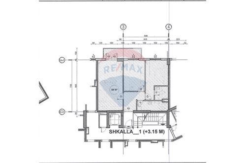 Tirane, shes apartament 2+1 Kati 1, 158.400 Euro (kodra e diellit)