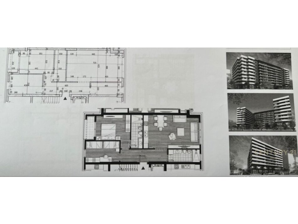 Tirane, shitet apartament 2+1 Kati 3, 107 m² (don bosco)