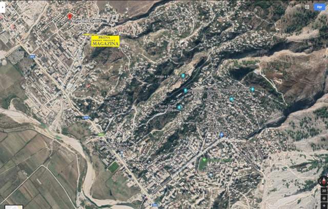 Gjirokaster, Shitet Magazin/Depo funksionale kati 2,mbi truall 635m²,sip.depos 600m²,Cmim 55'000 euro, diskutushëm, në zonën indusrtial, 600m nga aksi rrugës nacionale Gjirokaster-kakavije