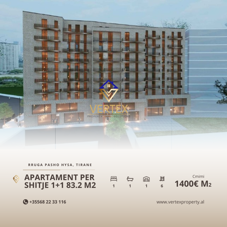 Apartament 1+1 për Shitje ne lagjen e Ali Demit