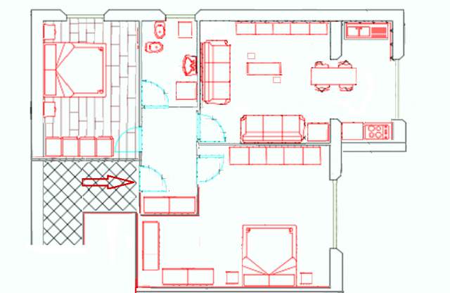 Tirane, jap me qera apartament 2+1+A+BLK Kati 2, 62 m²  570 Euro (Naim Frasheri)